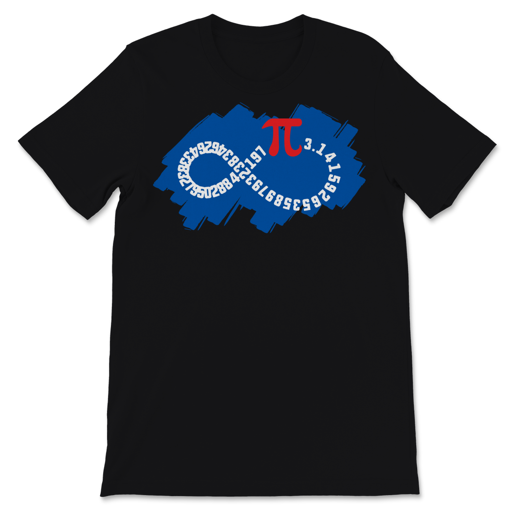 Pi Day 3.14 Number Value Infinity Sign Funny Geek Math Unisex T-Shirt
