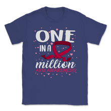 Load image into Gallery viewer, One In A Million AVM Awareness Warrior Brain Injury Unisex T-Shirt

