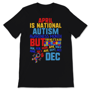 April is National Autism Awareness Month Ribbon Unisex T-Shirt