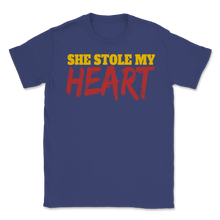 Load image into Gallery viewer, She Stole My Heart Couples Valentines Day Gift for Him Unisex T-Shirt
