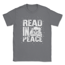 Load image into Gallery viewer, Read in Peace Books Reading Halloween Book Lover Unisex T-Shirt
