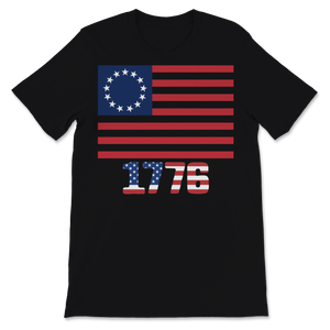 1776 Betsy Ross 4th Of July Retro Patriotic USA Unisex T-Shirt