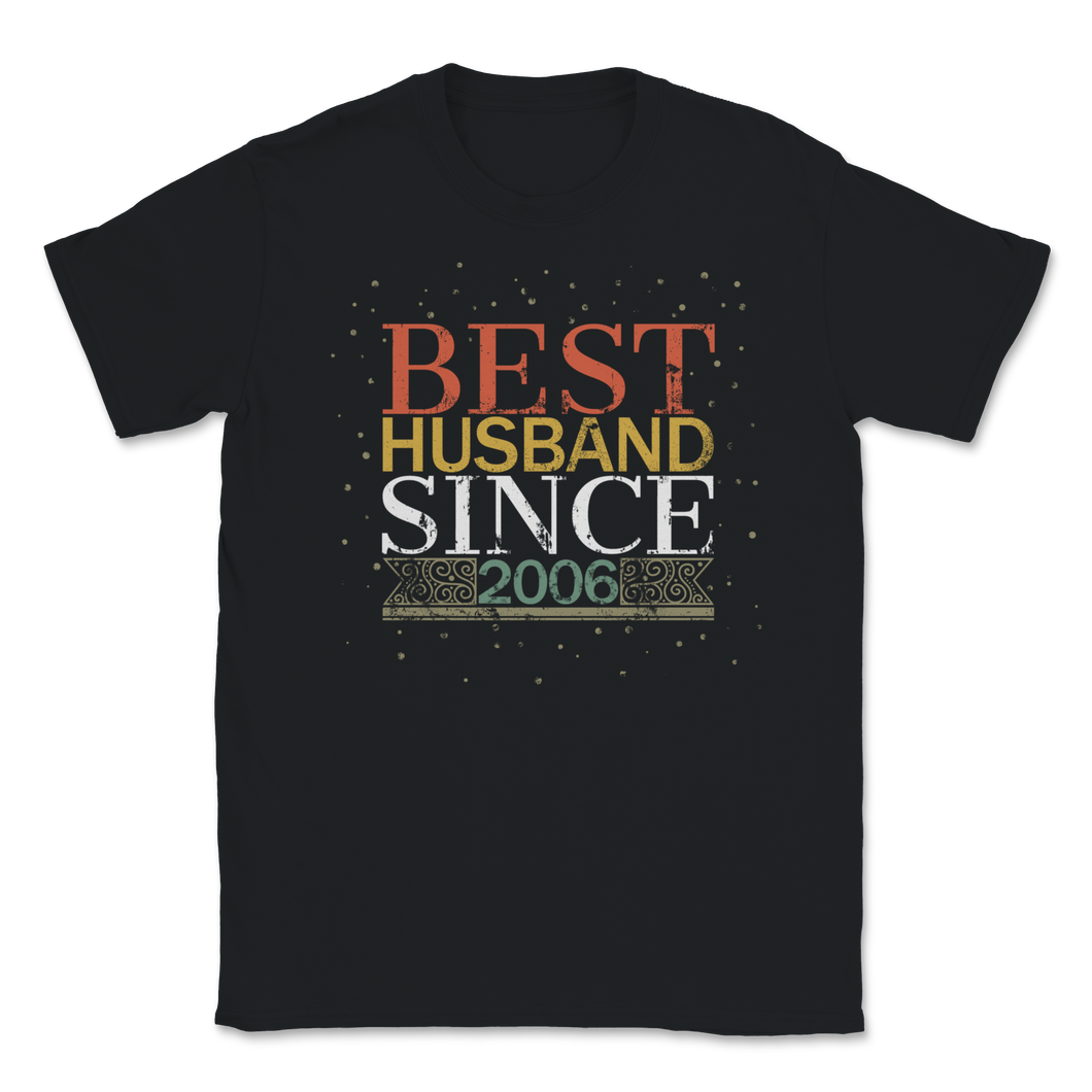 Best Husband Since 2006 Vintage 13th Wedding Unisex T-Shirt