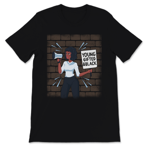 Black History Month Young Gifted & Black Shirt Gift Unisex T-Shirt