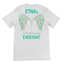 Load image into Gallery viewer, STNA Earn Their Wings Everyday Nurse Week Nursing Unisex T-Shirt
