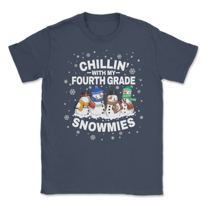 Chillin' With Fourth Grade Snowmies Christmas Proud Unisex T-Shirt