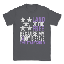 Load image into Gallery viewer, Military Child Awareness Month USA American Flag Unisex T-Shirt
