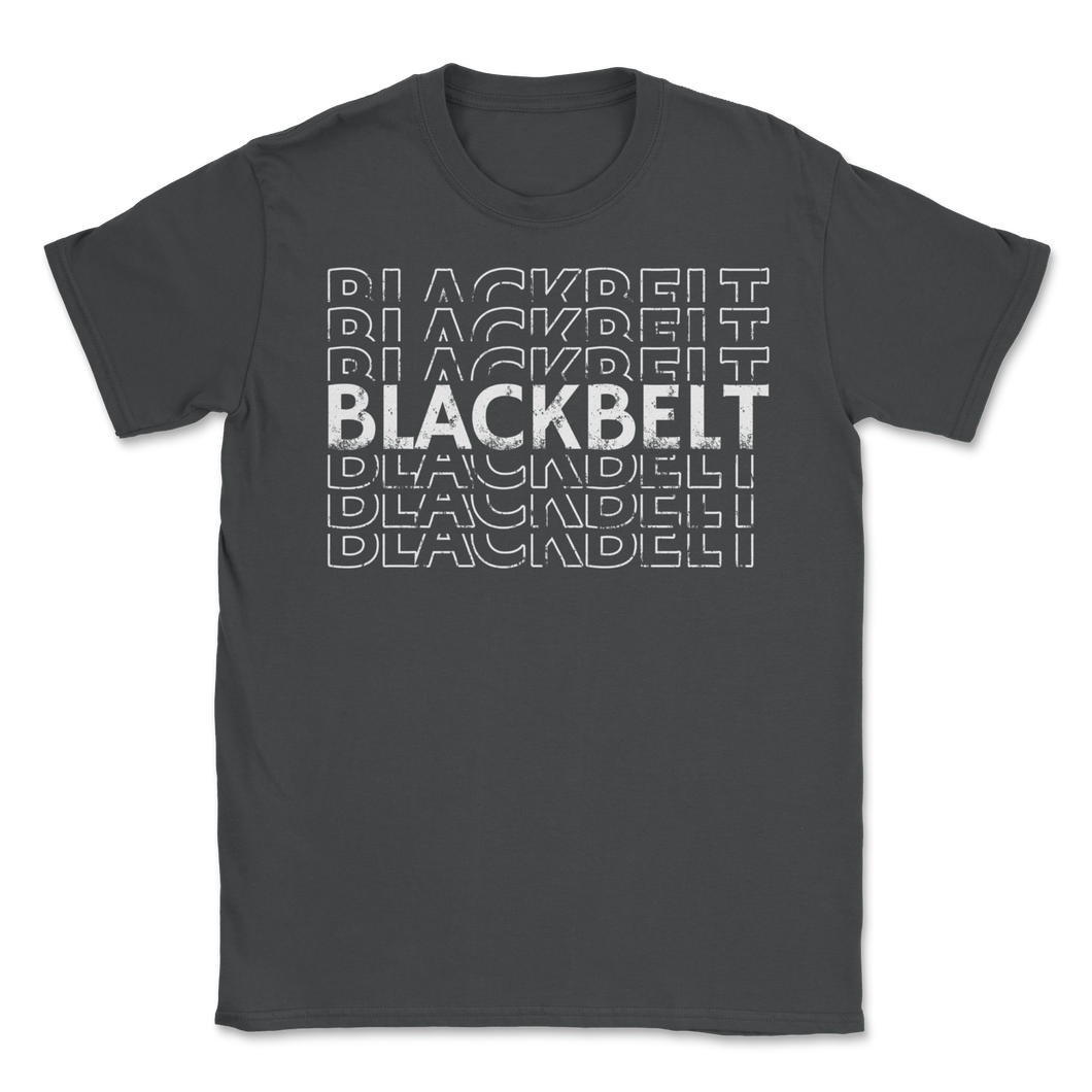 Black Belt Taekwondo Karate Martial Arts Distressed Unisex T-Shirt