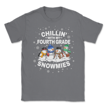 Load image into Gallery viewer, Chillin&#39; With Fourth Grade Snowmies Christmas Proud Unisex T-Shirt
