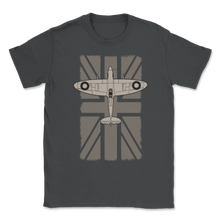 Load image into Gallery viewer, Spitfire UK Flag Mk.1 Lancaster Bomber Spitfire RAF Unisex T-Shirt
