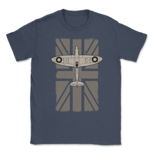 Load image into Gallery viewer, Spitfire UK Flag Mk.1 Lancaster Bomber Spitfire RAF Unisex T-Shirt
