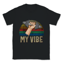 Load image into Gallery viewer, My Vibe Weightlifting Gym Hand Lifting Weight Vintage Unisex T-Shirt
