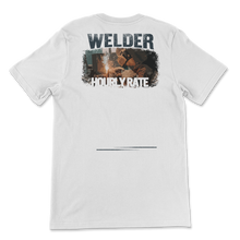 Load image into Gallery viewer, Funny Welder Shirt Hourly Rates Lineman Gift for Unisex T-Shirt
