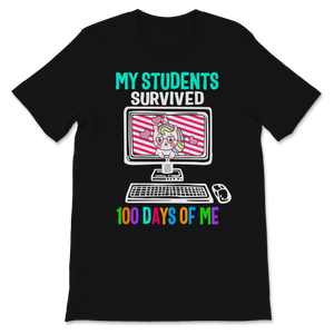 100 Days Of School Shirt For Virtual Teacher My Unisex T-Shirt