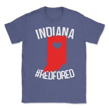 Load image into Gallery viewer, Indiana Teacher Red For Ed Love Indiana State Teachers Unisex T-Shirt
