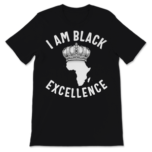 Black Excellence African Queen Crown Slavery History Unisex T-Shirt