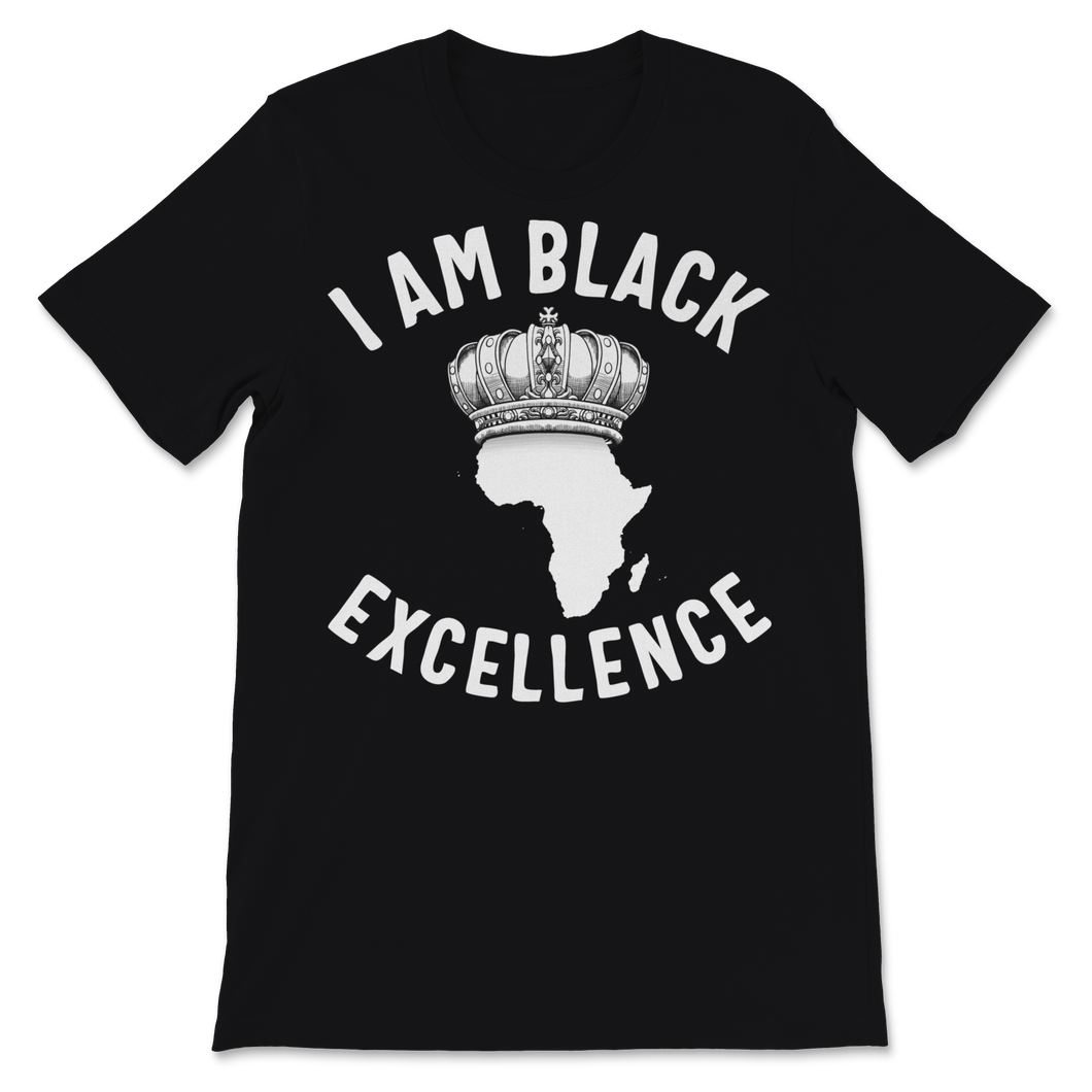 Black Excellence African Queen Crown Slavery History Unisex T-Shirt