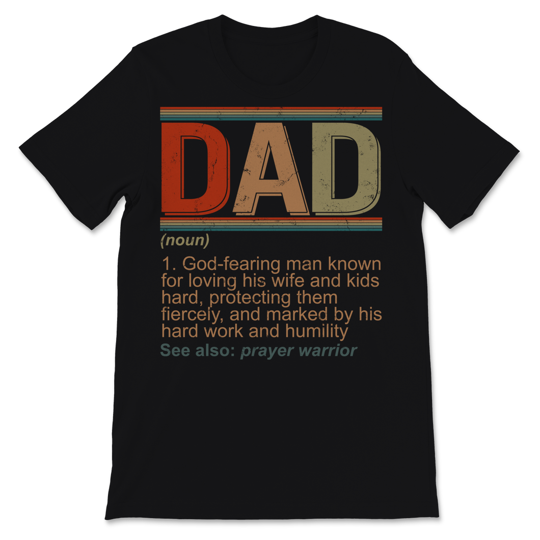 Christian Dad Definition Vintage Father's Day Gift For Unisex T-Shirt
