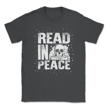 Load image into Gallery viewer, Read in Peace Books Reading Halloween Book Lover Unisex T-Shirt
