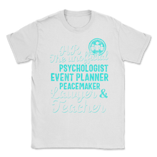 Load image into Gallery viewer, HR Event Planner Peace Maker International Human Unisex T-Shirt
