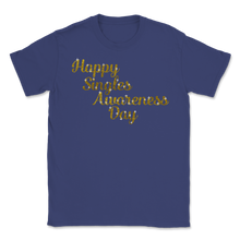 Load image into Gallery viewer, Gold Happy Singles Awareness Day Stars Celebration Unisex T-Shirt
