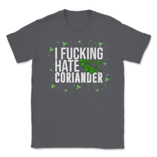 Load image into Gallery viewer, Coriander I Fucking Hate Coriander Xmas Celebration Unisex T-Shirt
