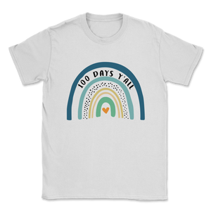 100 Days Y'all Funny 100th Day Of School Shirt Unisex T-Shirt