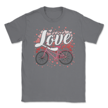 Load image into Gallery viewer, Bicycle Love Velentines Day Gift For Him Her Cycling Unisex T-Shirt
