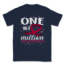 Load image into Gallery viewer, One In A Million AVM Awareness Warrior Brain Injury Unisex T-Shirt
