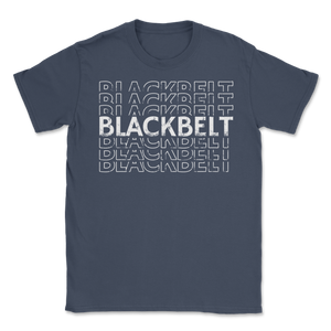 Black Belt Taekwondo Karate Martial Arts Distressed Unisex T-Shirt