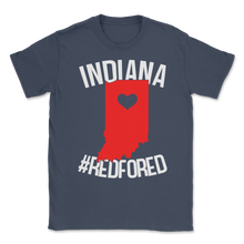 Load image into Gallery viewer, Indiana Teacher Red For Ed Love Indiana State Teachers Unisex T-Shirt
