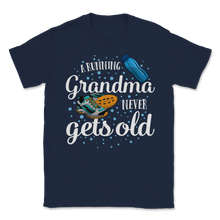Load image into Gallery viewer, Running Grandma Never Gets Old Funny Runner Unisex T-Shirt
