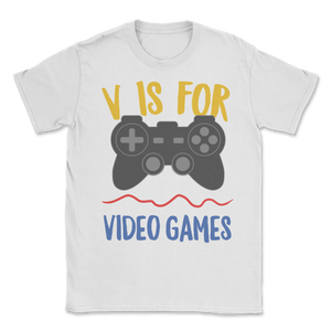 Single Video Gamer V Not for Valentines Day Kids Boys Unisex T-Shirt