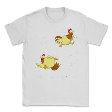 Load image into Gallery viewer, Welcome To Coop We Are All Cluckin' Crazy Farmer Pun Unisex T-Shirt
