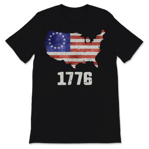 1776 Betsy Ross 4th Of July Retro Patriotic American Unisex T-Shirt