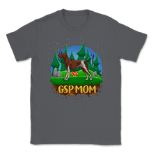 Load image into Gallery viewer, GSP Mom German Shorthair Pointer Mom Nature Silhouette Unisex T-Shirt
