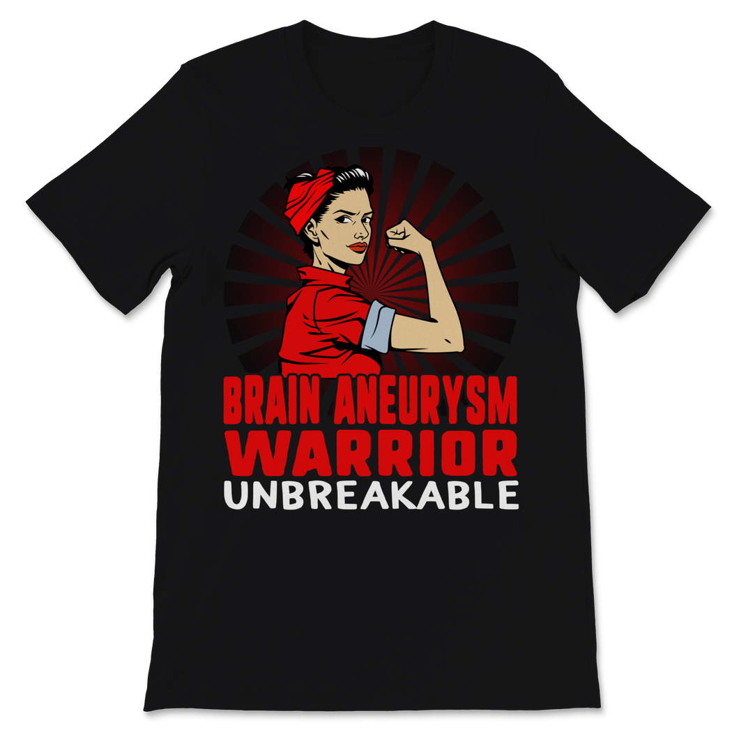 Brain Aneurysm Awareness Warrior Unbreakable Strong Unisex T-Shirt