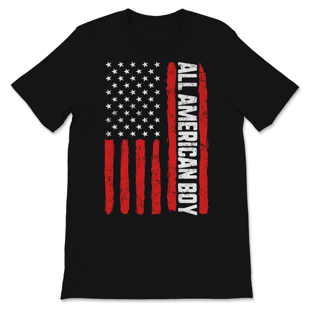 All American Boy 4th of July USA Flag American Unisex T-Shirt