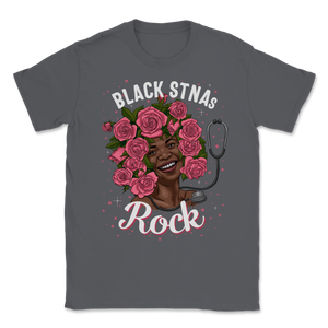 Black STNA Nurses Rock Black History Month Women Pink Unisex T-Shirt