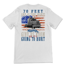 Load image into Gallery viewer, Truck Driver Trucker Daddy Husband US Flag 70 Feet And Unisex T-Shirt
