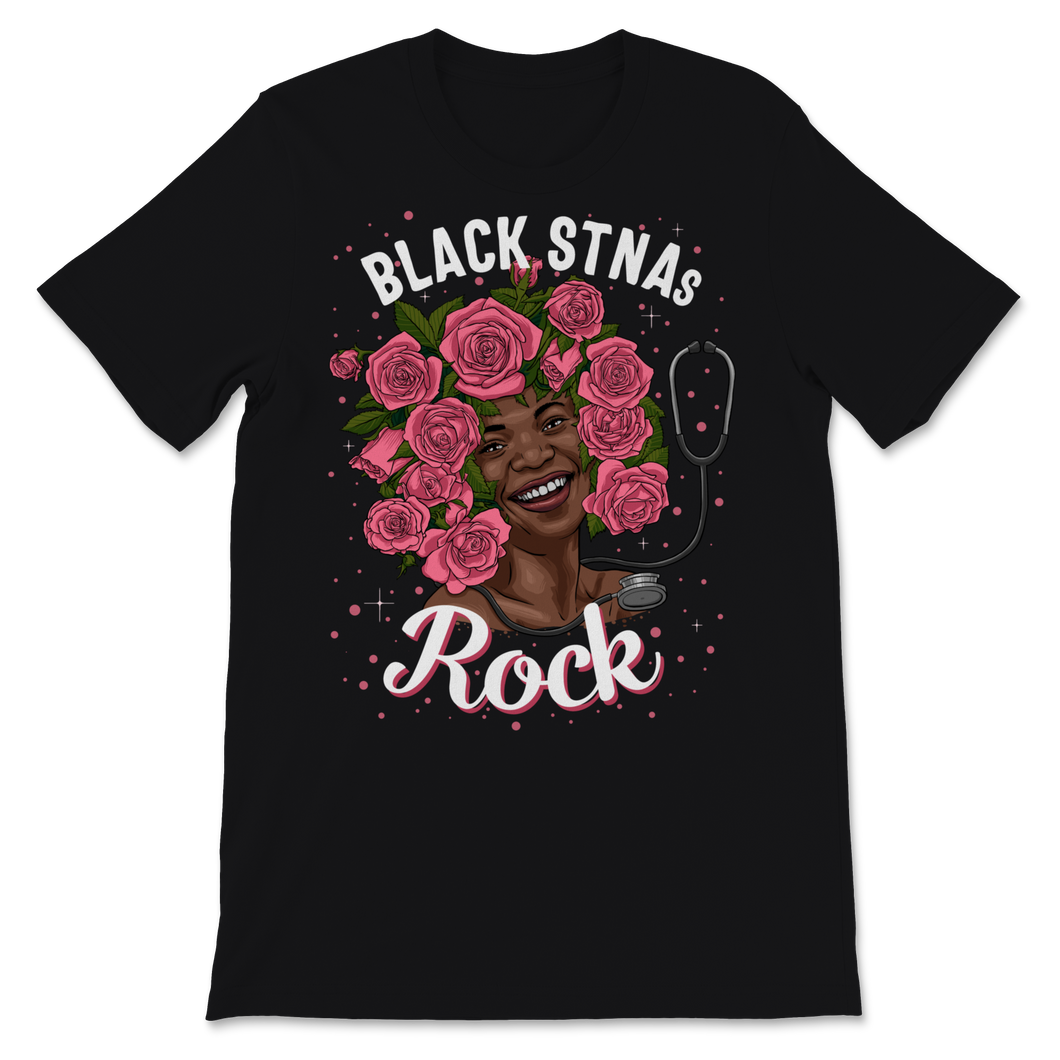 Black STNA Nurses Rock Black History Month Women Pink Unisex T-Shirt
