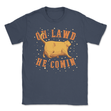 Load image into Gallery viewer, Oh Lawd He Comin Chonk Chart Meme Cat Funny Chungus Unisex T-Shirt
