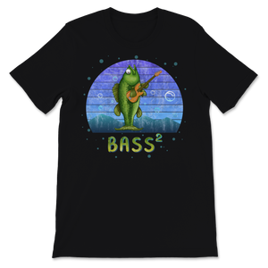 Bass 2 Guitar Fish Pun Fishing Musician Music Teacher Unisex T-Shirt