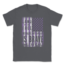 Load image into Gallery viewer, Military Child Month April Awareness Ribbon Purple Up Unisex T-Shirt
