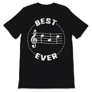 Best Dad Ever Music Musical Notes Father's Day Gift Unisex T-Shirt