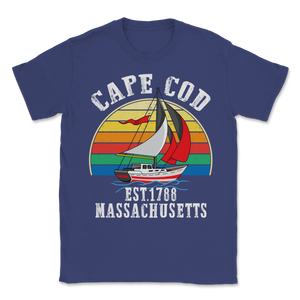 Cape Cod EST 1788 Massachusetts MA Vintage Sunset Unisex T-Shirt