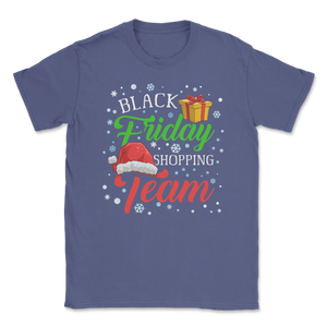 Black Friday Shopping Team Christmas Santa Funny Unisex T-Shirt