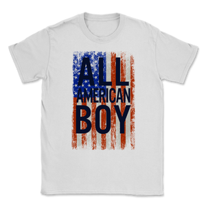 All American Boy 4th of July Vintage USA Flag American Unisex T-Shirt