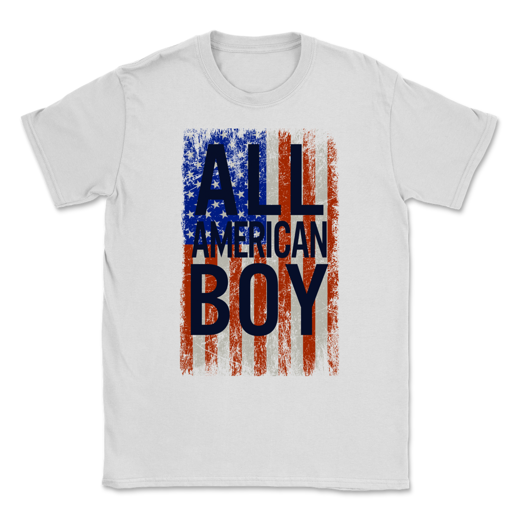 All American Boy 4th of July Vintage USA Flag American Unisex T-Shirt