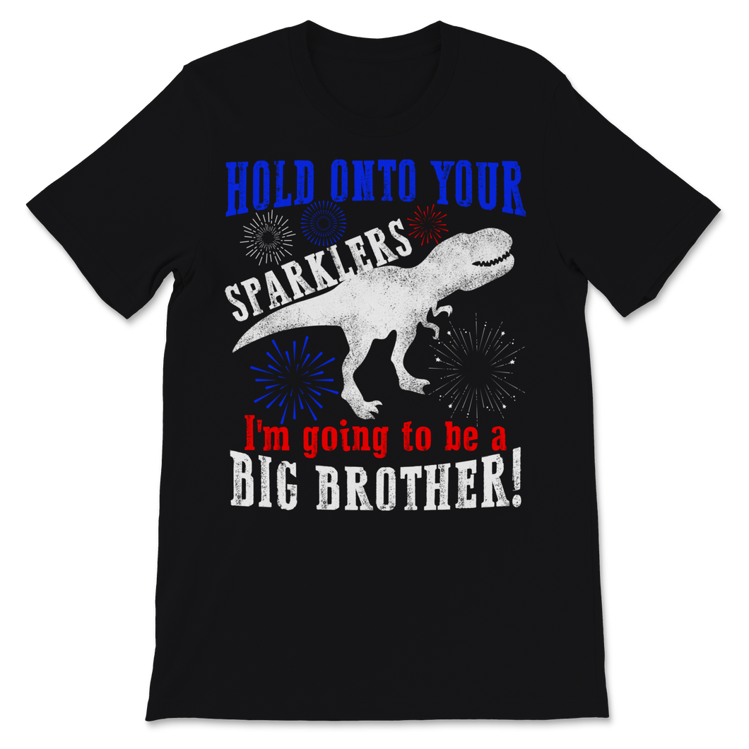 Big Brother Sparkler Dinosaur Trex 4th of July Unisex T-Shirt